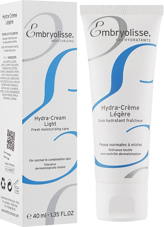 Light Moisturizing Face Cream - Embryolisse Laboratories Hydra-Cream Light — photo N2
