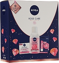 Fragrances, Perfumes, Cosmetics Set - Nivea Rose Care (lip/balm/5.5ml + cr/50ml + micellar/water/400)