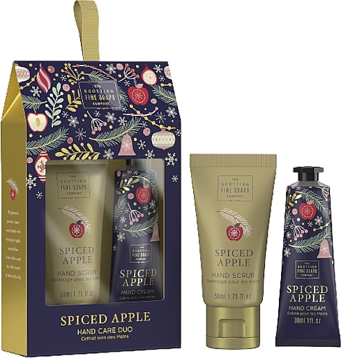Set - Scottish Fine Soaps Spiced Apple Hand Care Duo (scr/50ml + h/cr/30ml) — photo N8