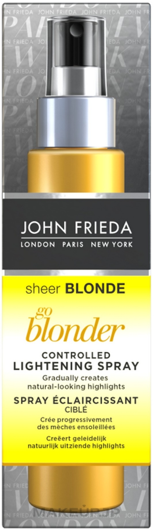 Lightening Hair Spray - John Frieda Sheer Blonde Go Blonder Controlled Lightening Spray  — photo 100 ml