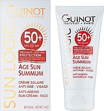 Anti-Aging Sun Cream - Guinot Age Sun Summum Anti-Ageing Sun Cream SPF50 — photo N2