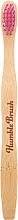 Kids Bamboo Toothbrush, ultra-soft, pink - The Humble Co. — photo N1