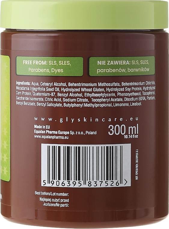 Organic Macadamia Oil Hair Mask - GlySkinCare Macadamia Oil Hair Mask — photo N2