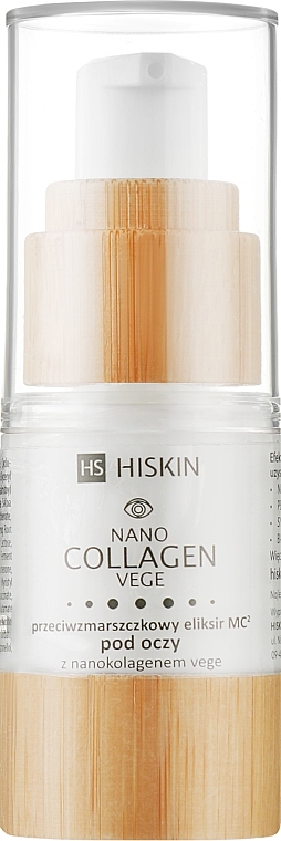 Anti-Wrinkle Eye Elixir - HiSkin Nanocollagen Vege — photo N2