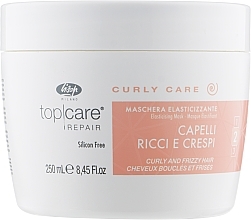 Smoothing Mask for Curly & Unruly Hair - Lisap Milano Curly Care Top Care Repair Elasticising Mask  — photo N1