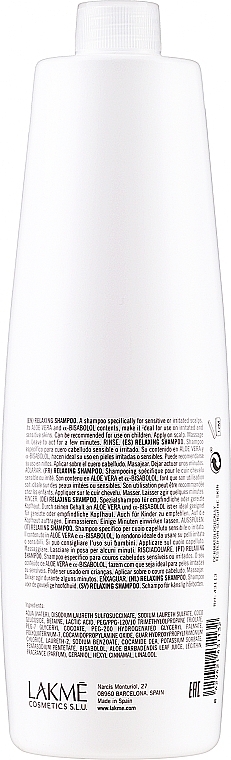 Sensitive Scalp Shampoo - Lakme K.Therapy Sensitive Relaxing Shampoo — photo N33