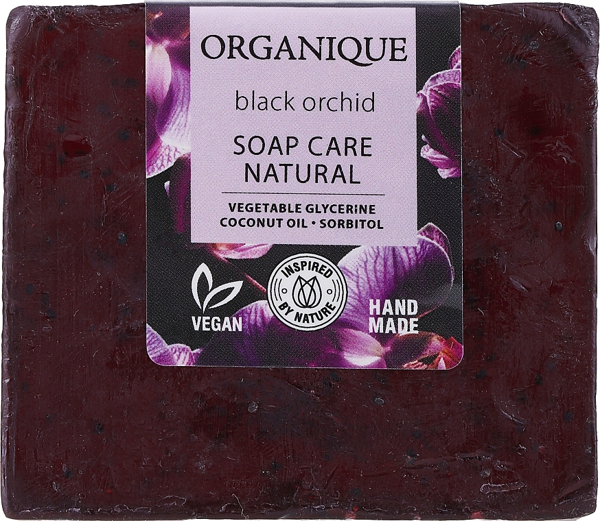 Natural Cube Soap 'Black Orchid' - Organique Soaps Black Orchid — photo N1