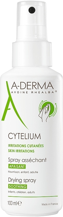 Drying and Soothing Spray for Irritated Face and Body Skin - A-Derma Cytelium Spray — photo N1