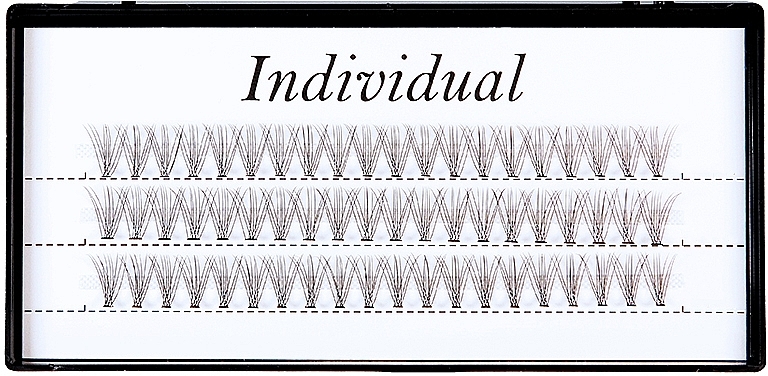 False Individual Lashes, 10D 0.10C 13mm - Individual — photo N1