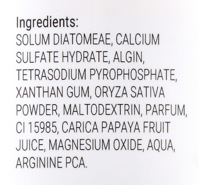 Alginate Face Mask with Papaya Enzymes - Massena Alginate Mask Classic Papaya — photo N22