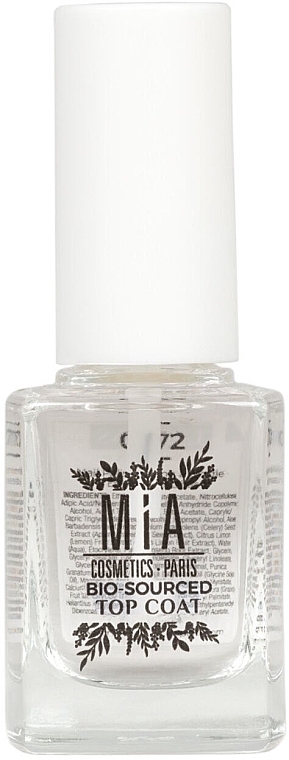 Top Coat - Mia Cosmetics Paris Bio Sourced Top Coat — photo N3