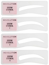 Makeup Revolution Brow Powder Stamp & Stencil Kit - Brow Set — photo N2