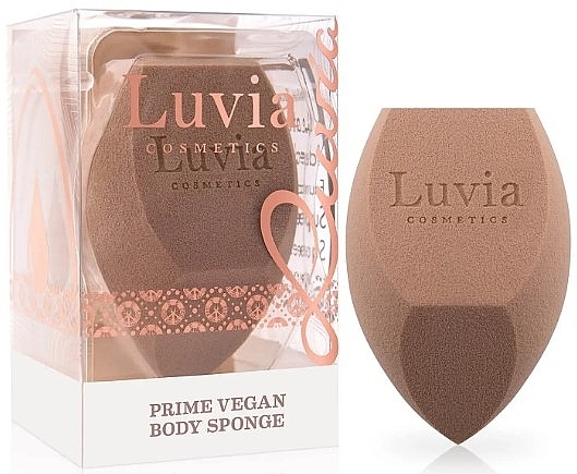 Body Sponge, beige - Luvia Cosmetics Prime Vegan Body Sponge — photo N2