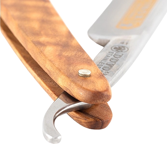 Straight Razor, olivewood - Dovo Straight Razor 5/8" Olivewood Inox — photo N6