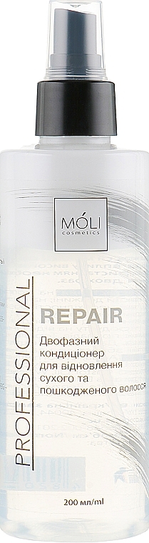 Biphase Conditioner Spray "Repair" - Moli Cosmetics Repair Spray — photo N1