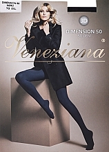 Women's Tights "Dimension 3D", 50 Den, Nero - Veneziana — photo N1