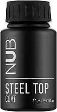 Fragrances, Perfumes, Cosmetics Gel Polish Top Coat without Sticky Layer - NUB Steel Top Coat