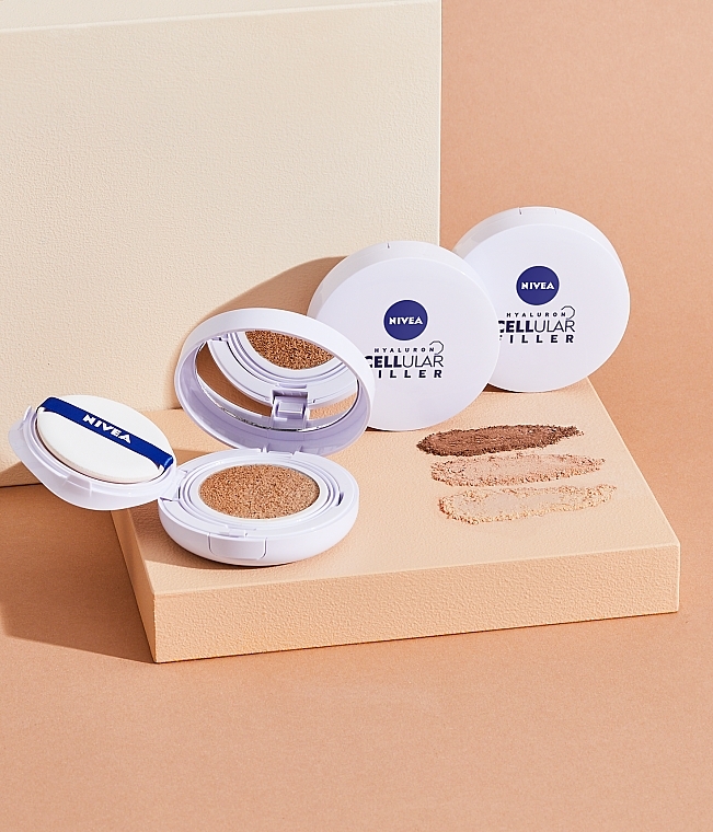 Cushion - Nivea Hyaluron Cellular Filler 3in1 Care Cushion SPF 15 — photo N6