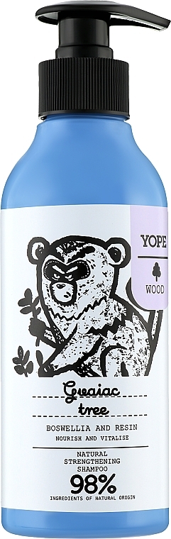 Tree of Life Power Strengthening Shampoo - Yope Hair Shampoo Strengthening Guaiac Wood, Incense, Resin — photo N1