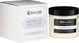 Fragrances, Perfumes, Cosmetics Scented Candle "Red Rose" - Eco Life Candles