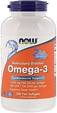 Molecularly Distilled Omega-3 - Now Foods Molecularly Distilled Omega-3 Fish Softgels — photo N3