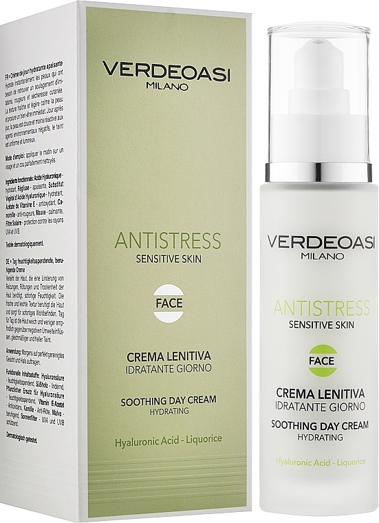 Soothing & Moisturizing Facial Day Cream - Verdeoasi Antistress Soothing Day Cream — photo N2