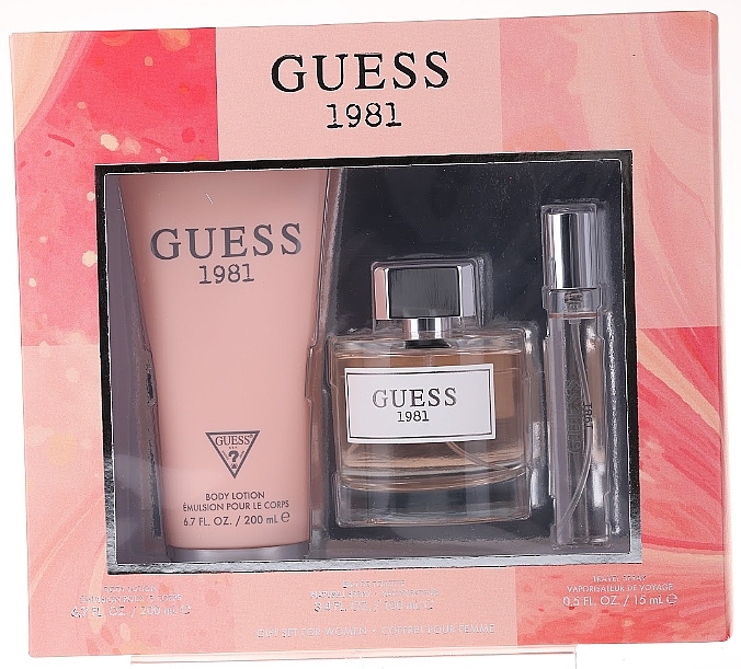 Guess Guess 1981 - Set (edt/100 ml + b/lot/200 ml + edt/15 ml) — photo N1