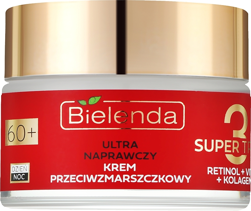 Super Trio Retinol + Vitami C + Kolagen - Bielenda Ultra Repair Cream 60+:  — photo N4