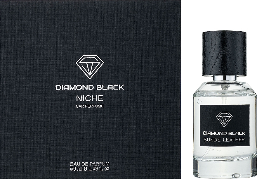 Diamond Black Suede Leather - Car Perfume — photo N2