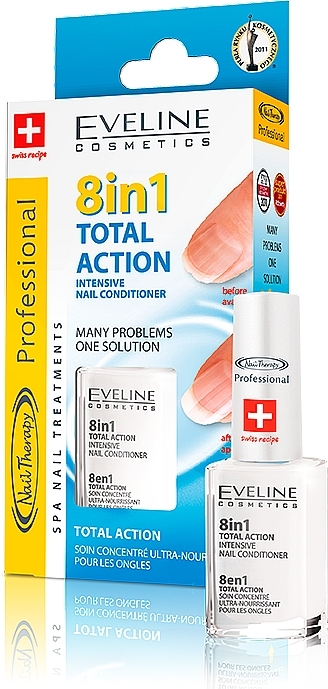 Healing Nail Therapy 8in1 - Eveline Cosmetics Nail Therapy Total Action — photo N1