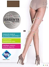 Tights with Silver Ions 'Argenta', 15 Den, naturel - Knittex — photo N1