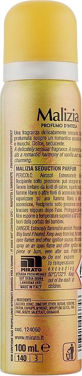 Perfumed Deodorant - Malizia Vanilla Deodorant — photo N2