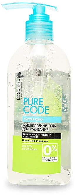 Micellar Cleansing Gel for All Skin Types - Dr. Sante Pure Code — photo N1