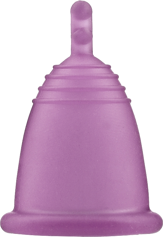 Menstrual Cup with Stem, M-size, purple - MeLuna Soft Menstrual Cup Stem — photo N4