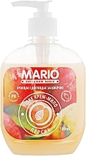 Fragrances, Perfumes, Cosmetics Liquid Cream Soap "Peach" - Mario