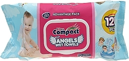 Baby Wet Wipes - Ultra Compact Angels Wet Towels Advantage Pack — photo N1