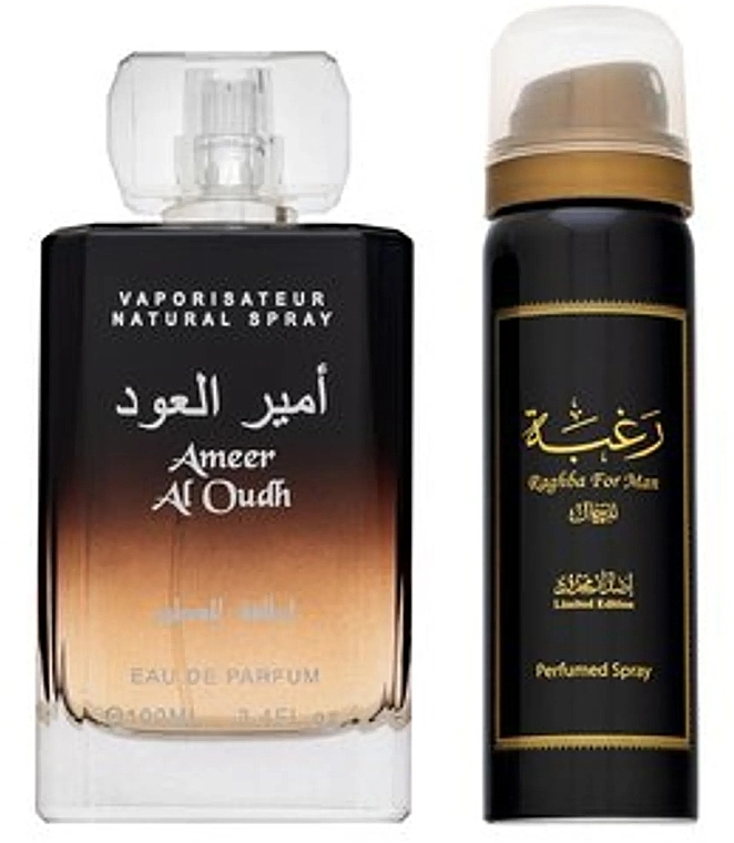 Lattafa Perfumes Ameer Al Oudh - Set (edp/100ml + deo/spray/50ml) — photo N5