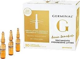 Fragrances, Perfumes, Cosmetics Fast-acting Face Ampoules with lifting effect - Germinal Immediate Action Progressive Lifting Ampoules