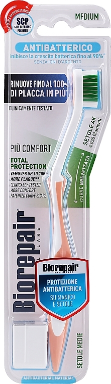 Toothbrush "Perfect Cleaning", soft, white & orange - Biorepair — photo N13