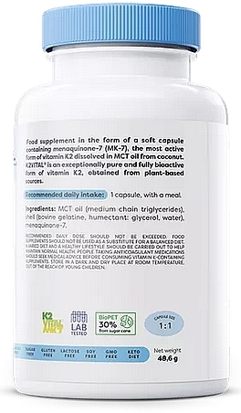 Vitamin K2 Food Supplement - Osavi — photo N3