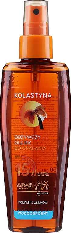 Waterproof Protective Oil for Tan SPF15 - Kolastyna — photo N2