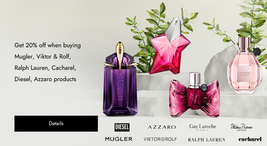 Special Offers from Mugler, Viktor & Rolf, Ralph Lauren, Cacharel, Diesel, Azzaro