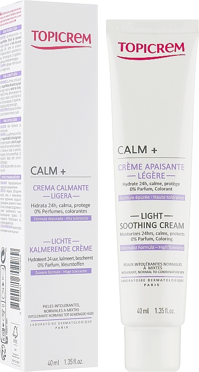 Light Soothing Cream - Topicrem Calm + Light Soothing Moisturizing Cream — photo N1