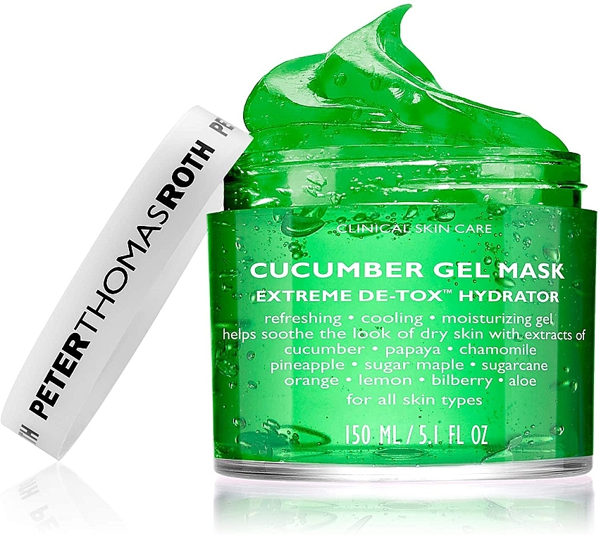 Cucumber Gel Mask - Peter Thomas Roth Cucumber Gel Mask Extreme De-Tox Hydrator — photo N2