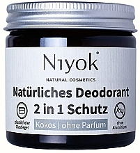 Natural Cream Deodorant 'Coconut' - Niyok Natural Cosmetics — photo N1