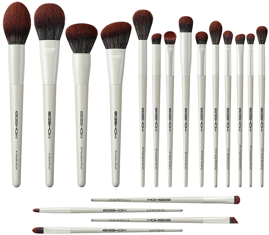 メイクブラシセット、18本 - Eigshow Beauty Mua Pro Series 18 PCS Makeup Brush Kit — photo N2