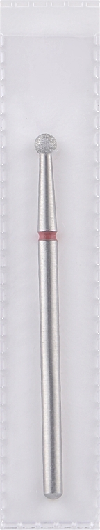 Diamond Nail File Drill Bit, ball, 2,7 mm, red - Head The Beauty Tools — photo N1