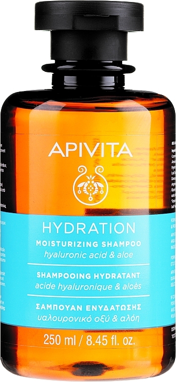 Moisturizing Shampoo with Hyaluronic Acid & Aloe - Apivita Moisturizing Shampoo With Hyaluronic Acid & Aloe — photo N4