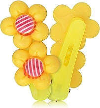 Fragrances, Perfumes, Cosmetics Hair Clip "Two Flowers", yellow, - Dini Kids