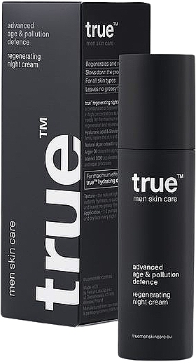 Regenerating Night Cream - True Men Skin Care Advanced Age & Pollution Defence Regenerating Night Cream — photo N1